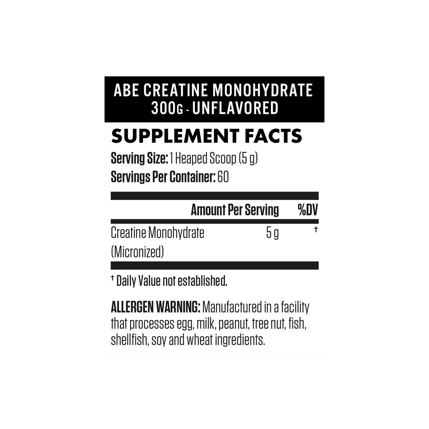 Applied Nutrition ABE Creatine Monohydrate 60 serving