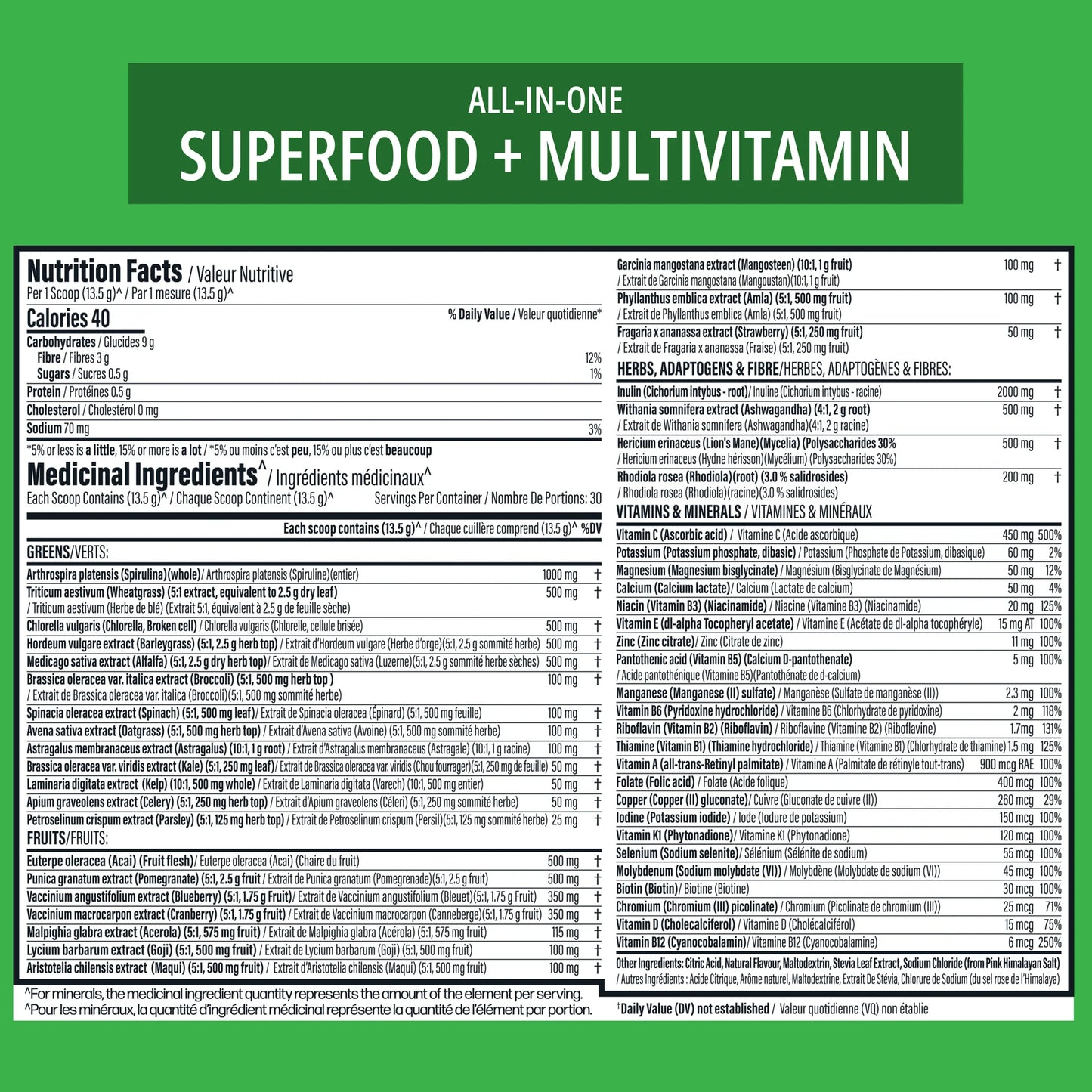 TC Nutrition Multi-Greens 30 serving