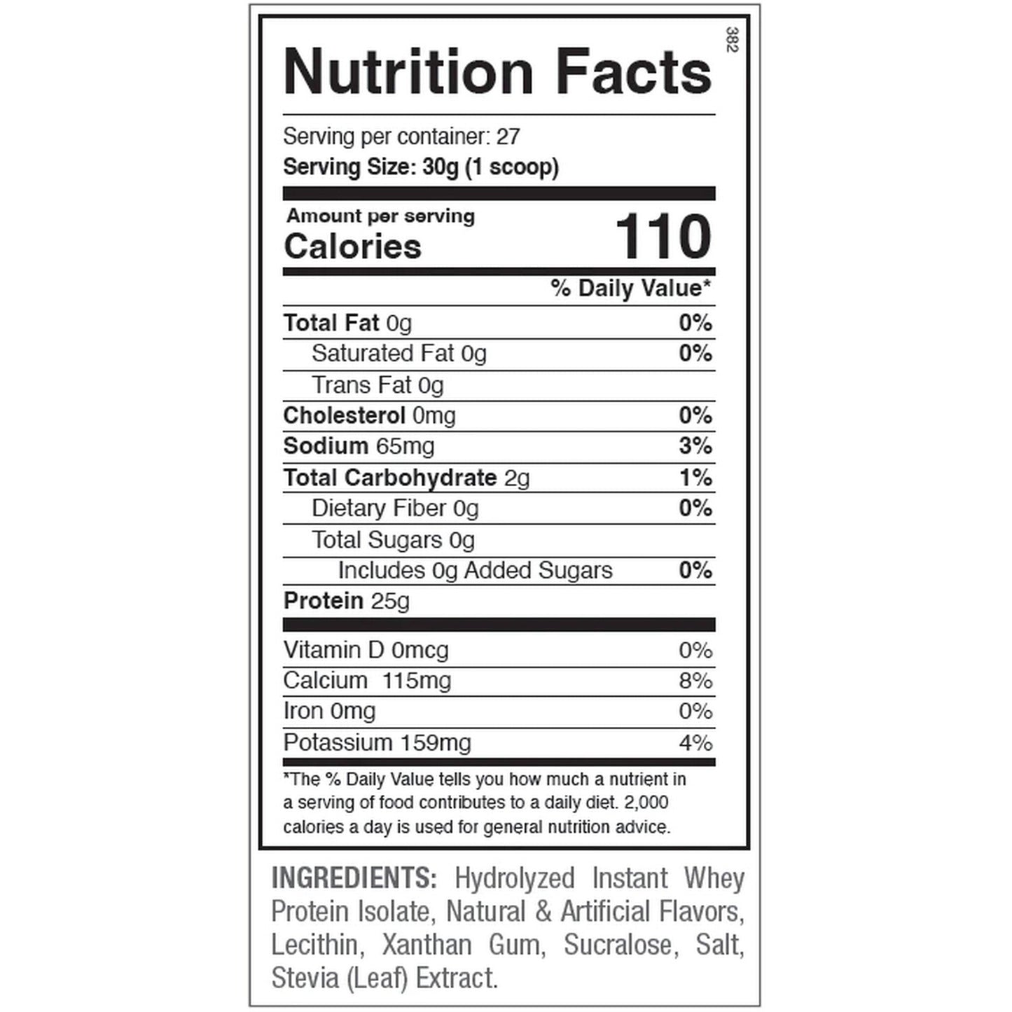ANS N-ISO Hydrolyzed Whey Isolate 1.8lb