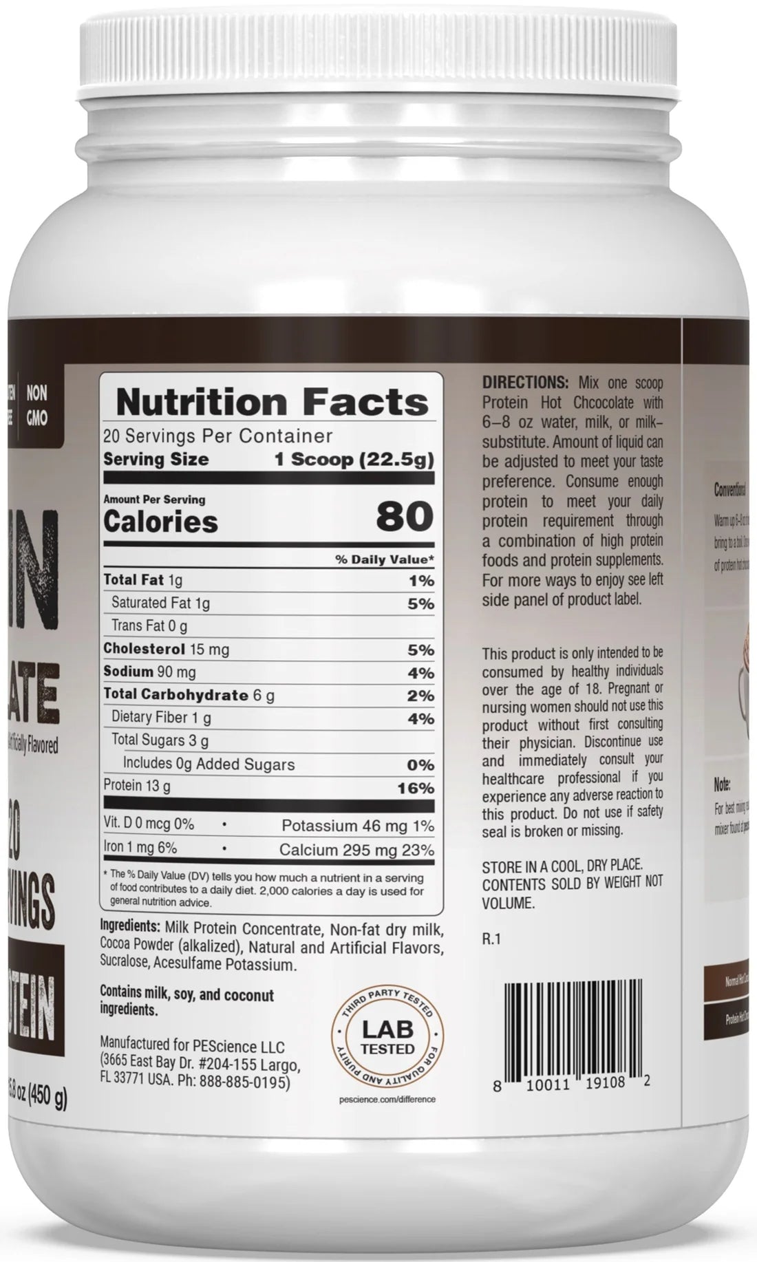 PEScience Protein Hot Chocolate 20 serving