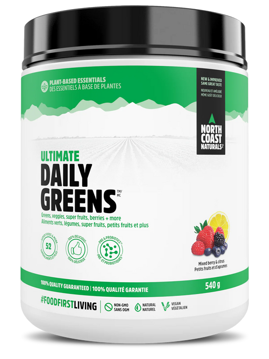 North Coast Naturals Ultimate Daily Greens 540g Mixed Berry & Citrus