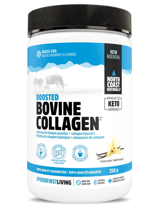 North Coast Naturals Boosted Bovine Collagen 250g French Vanilla