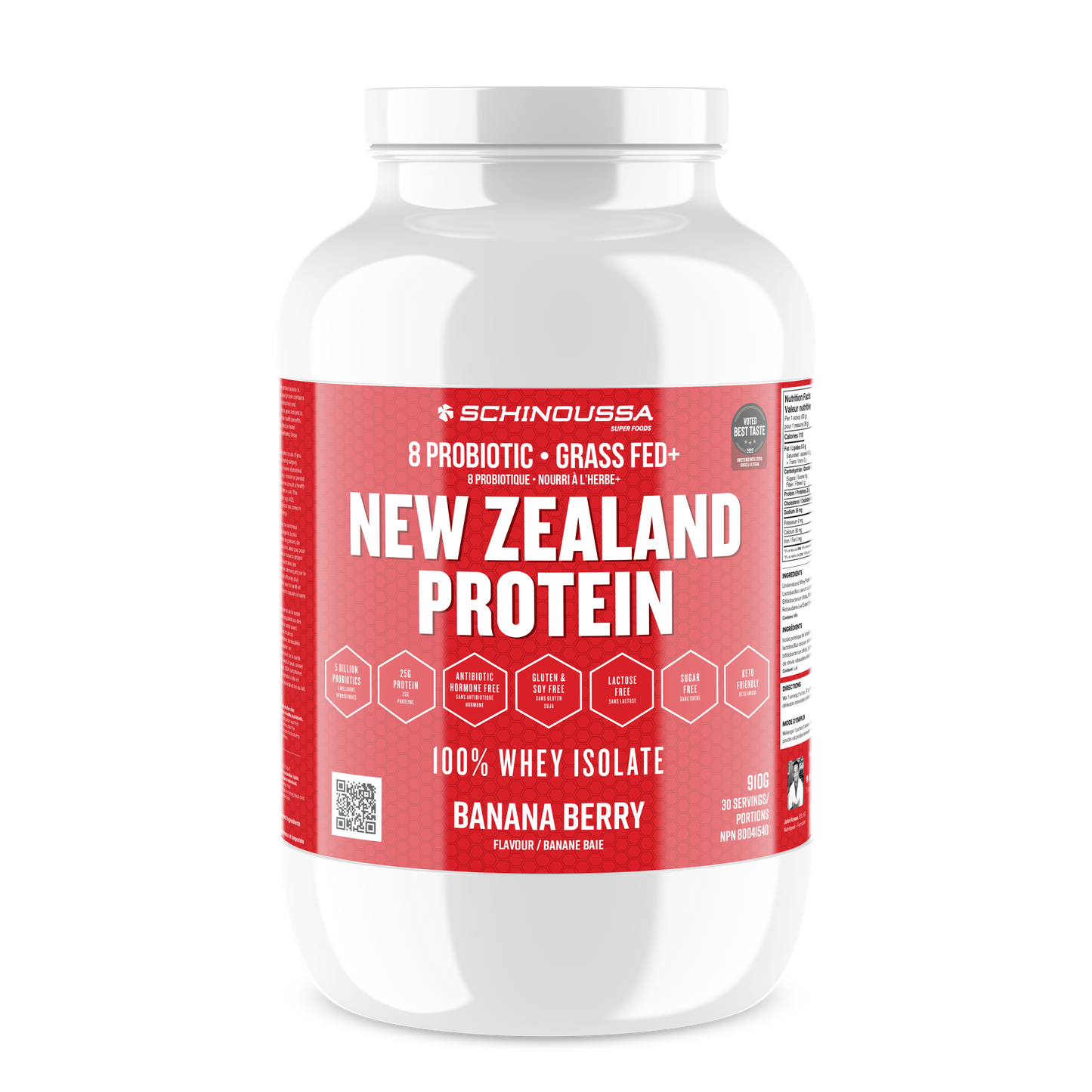 Schinoussa NZ Probiotic Whey Isolate 30 serving