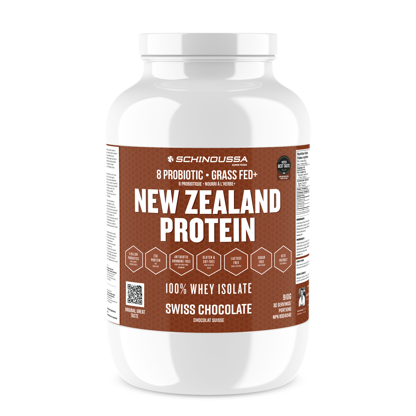 Schinoussa NZ Probiotic Whey Isolate 30 serving