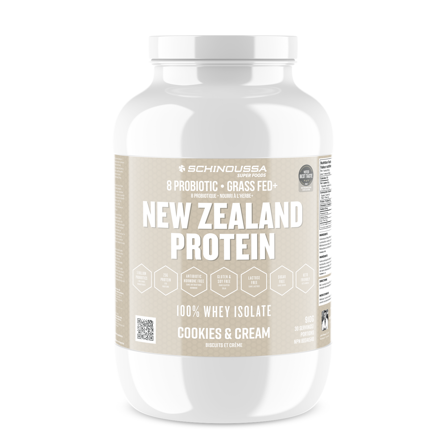 Schinoussa NZ Probiotic Whey Isolate 30 serving