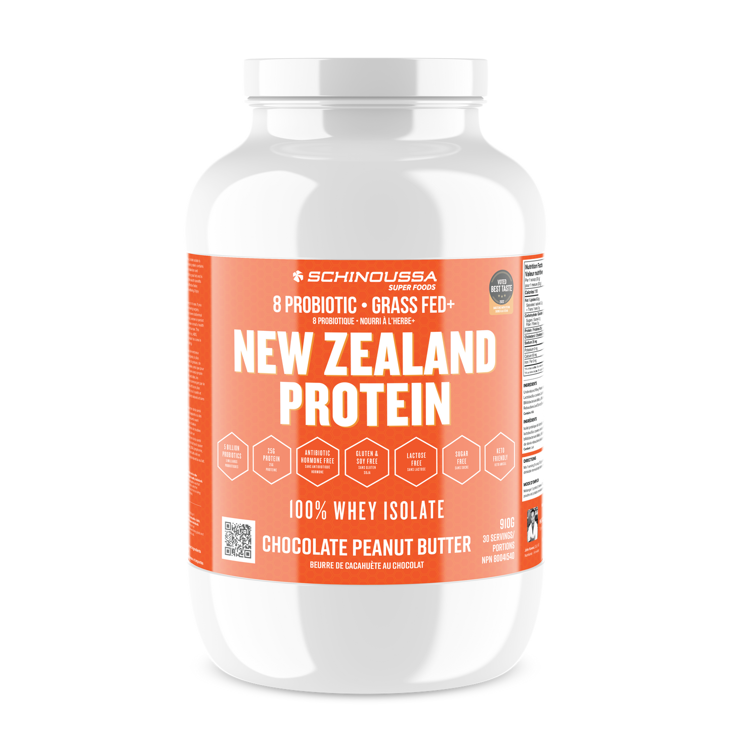 Schinoussa NZ Probiotic Whey Isolate 30 serving