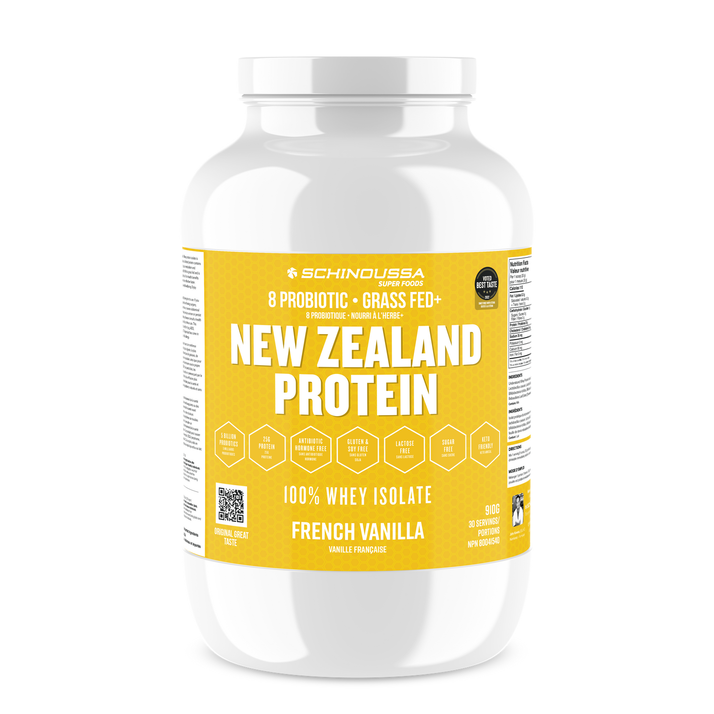 Schinoussa NZ Probiotic Whey Isolate 30 serving