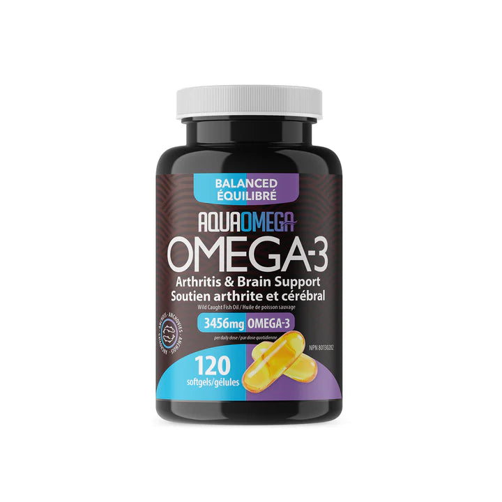 AquaOmega Balanced Arthritis & Brain Support 120ct Softgels