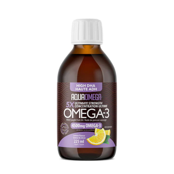 AquaOmega 5X Ultimate Strength DHA 225ml