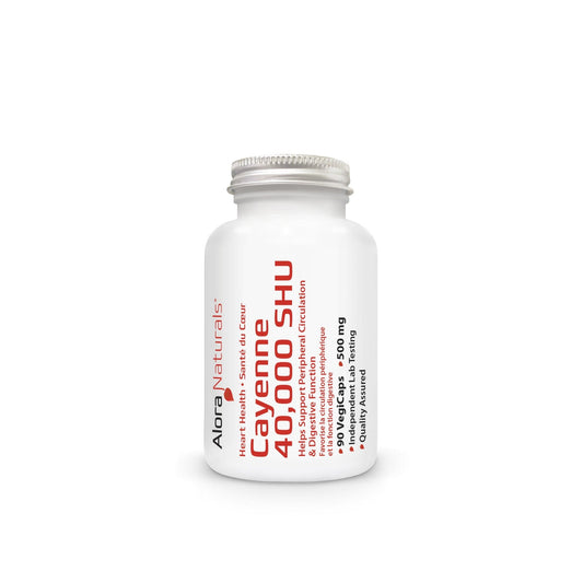 Alora Naturals Cayenne 40,000 SHU 500mg 90 capsules
