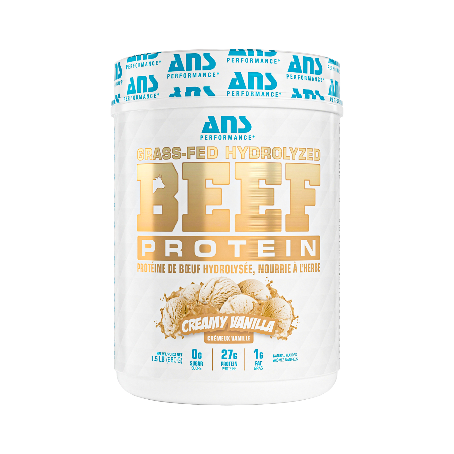 ANS Grass-Fed Hydrolyzed Beef Protein 1.5lb