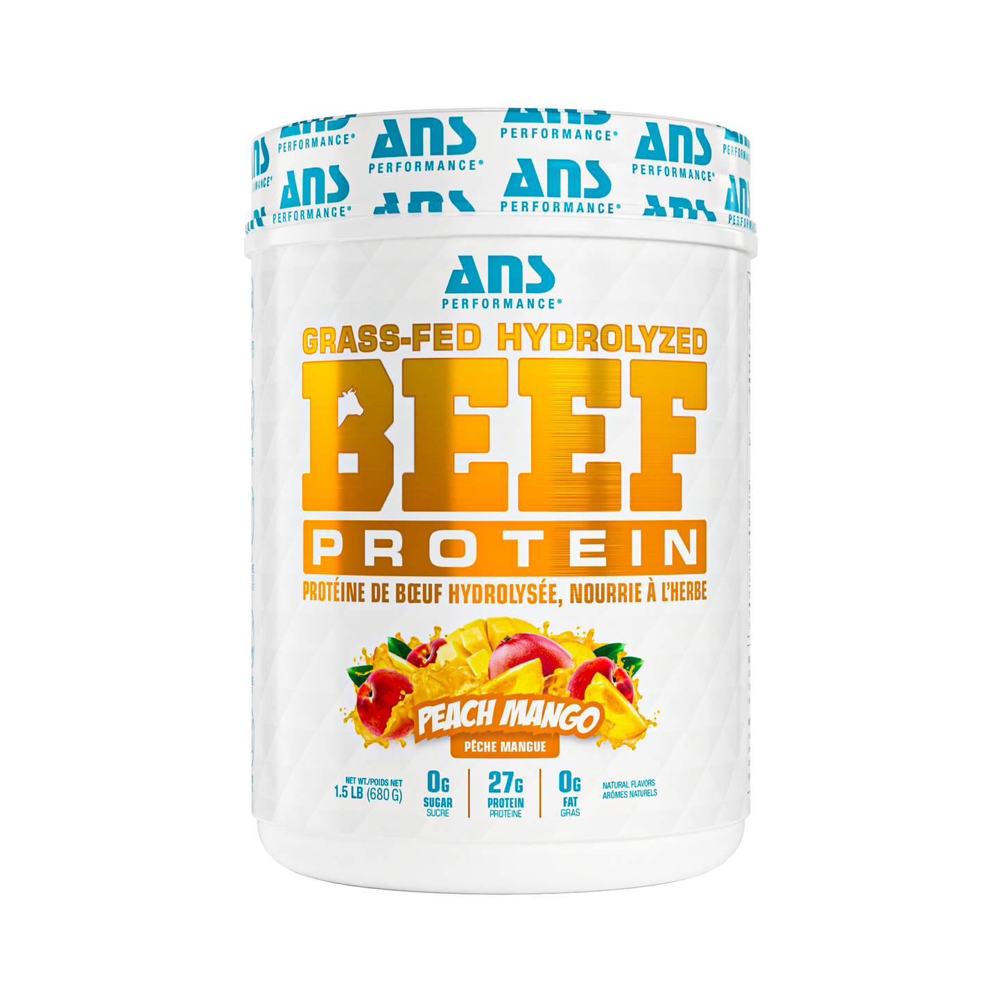 ANS Grass-Fed Hydrolyzed Beef Protein 1.5lb