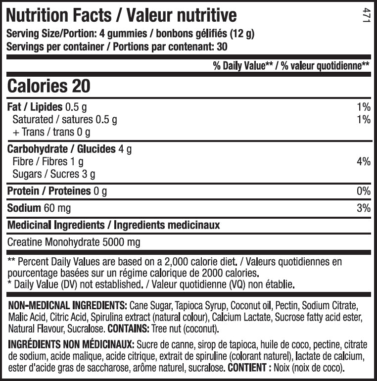 ANS Creatine Gummies 120ct