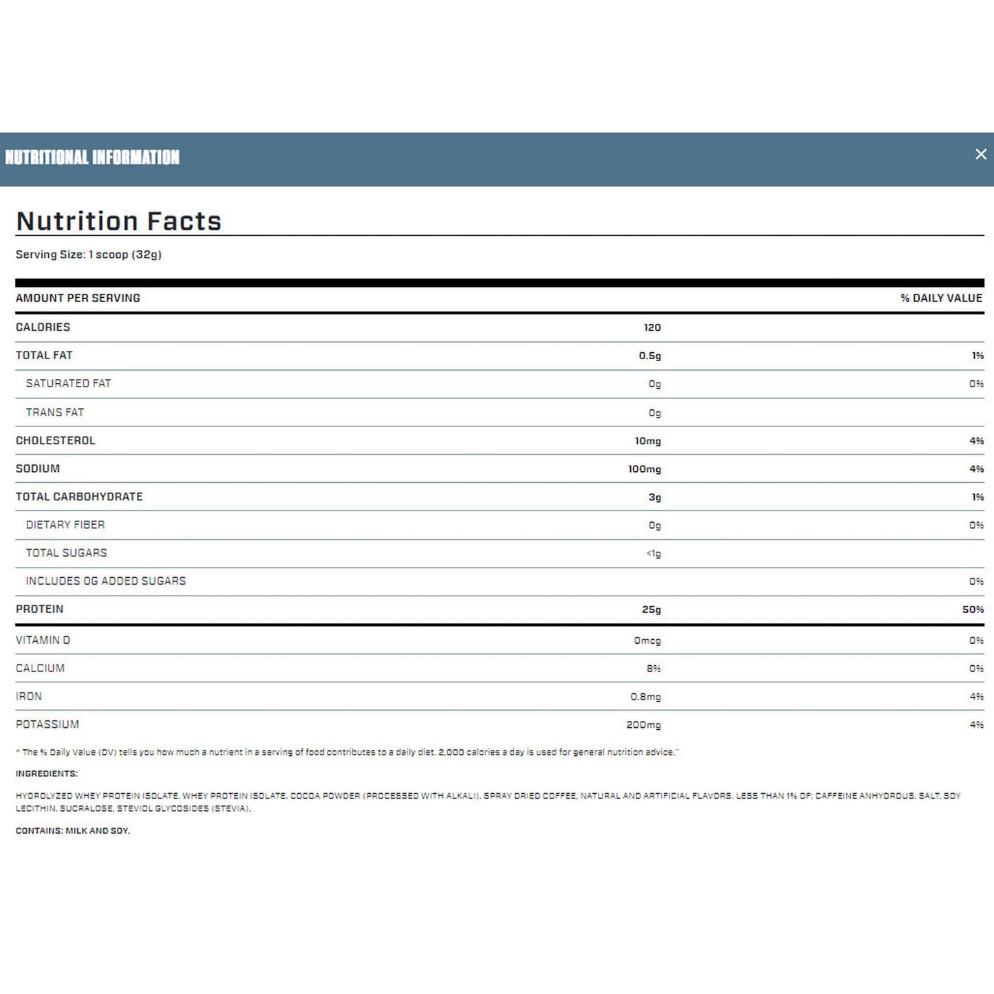 Dymatize ISO100 20 serving