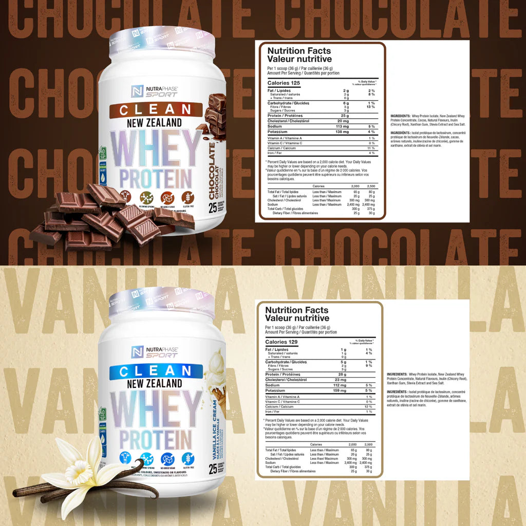 Nutraphase Sport Clean New Zealand Whey 25 serving