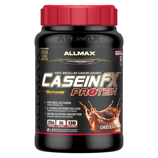 Allmax Casein FX 2lb Chocolate | HERC'S Nutrition Canada