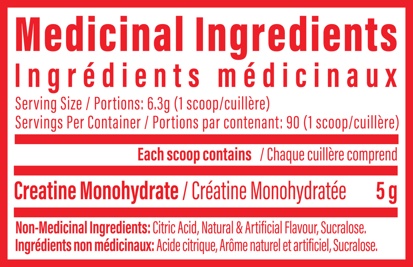 TC Nutrition Creatine Monohydrate 90 servings