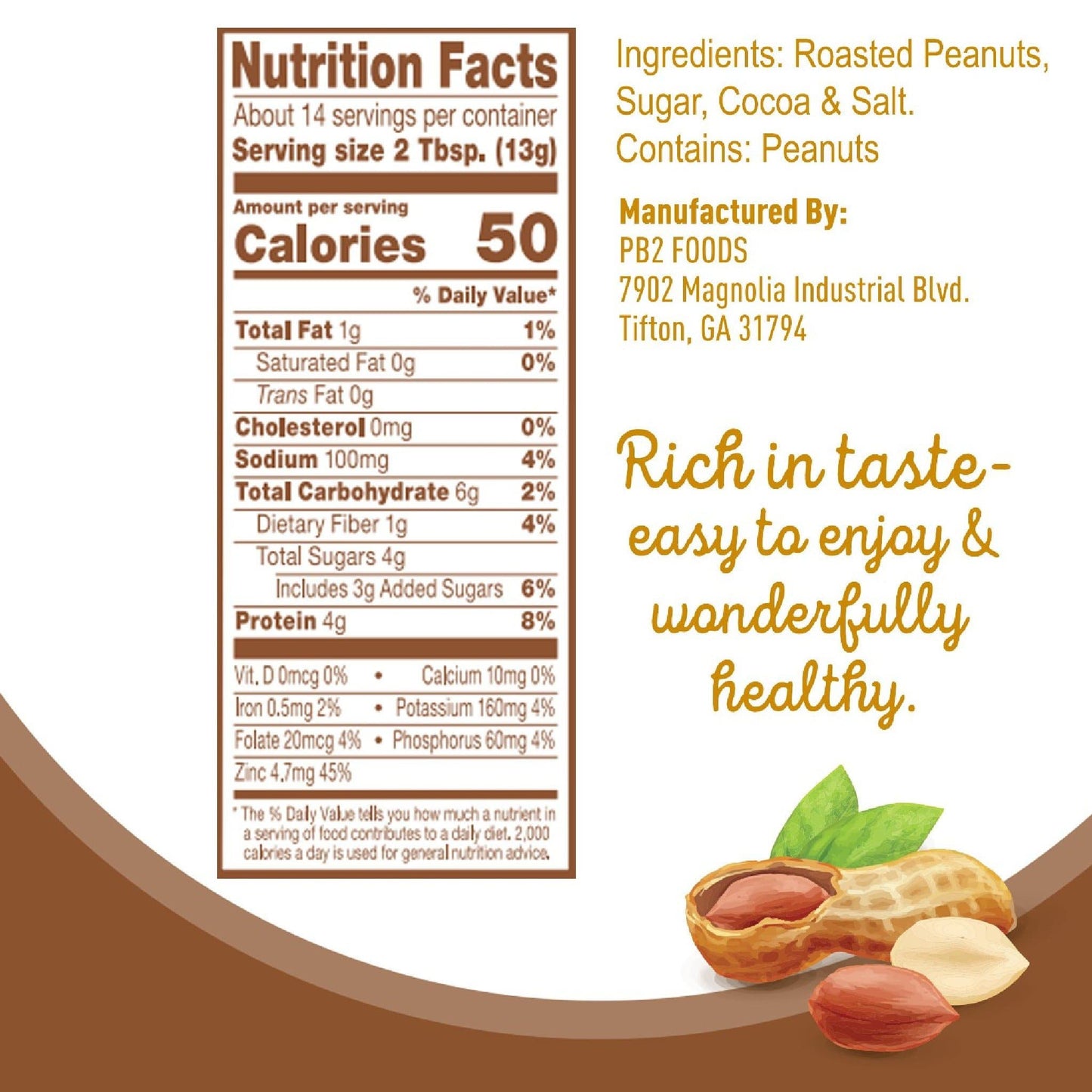 PB2 Chocolate 1lb | HERC'S Nutrition Canada